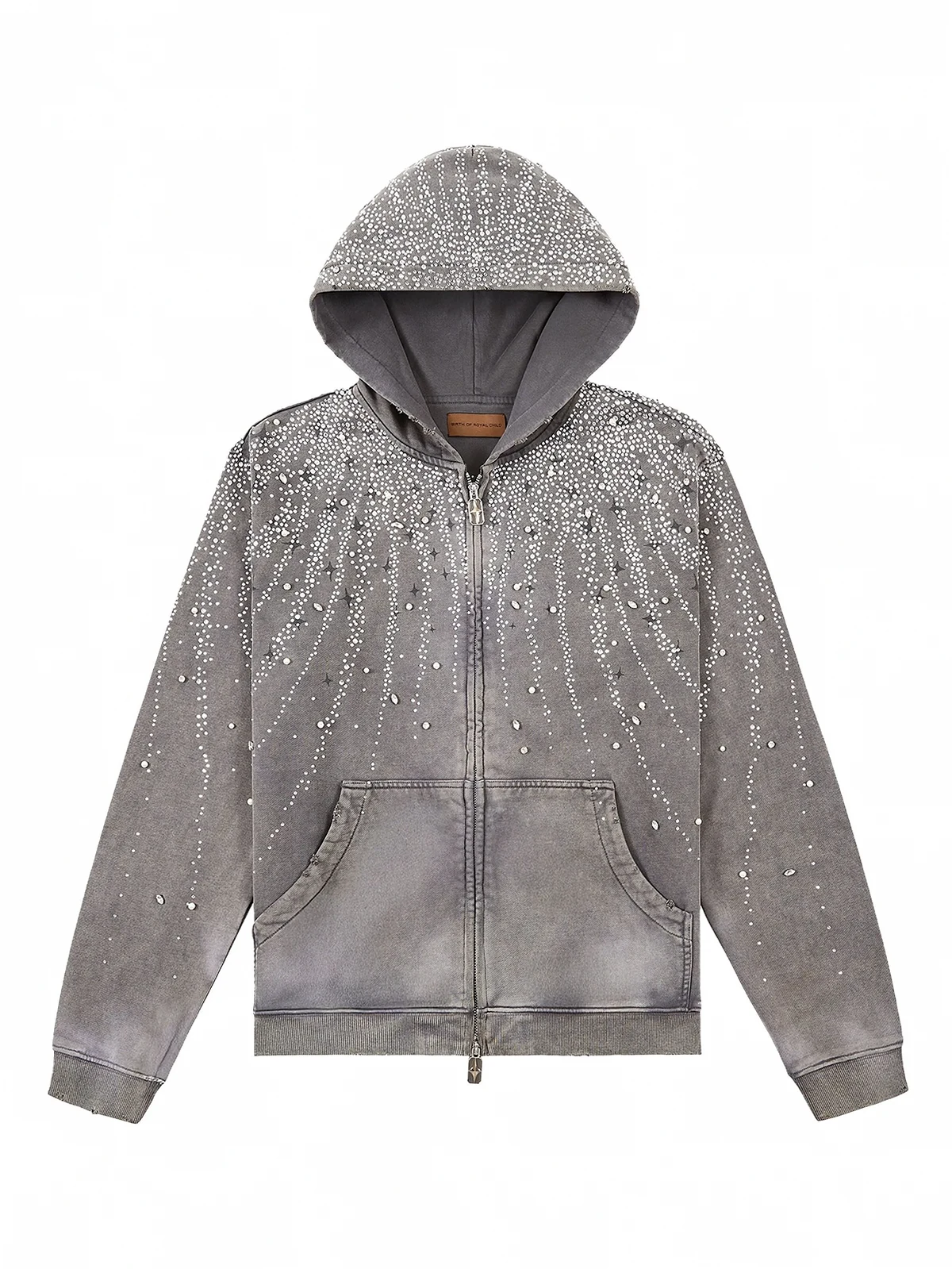 Hoodie mit Kristallverzierung