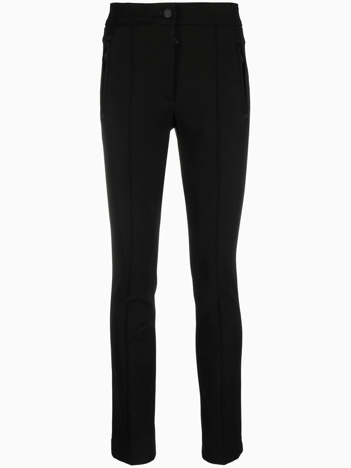 Halbhohe Hose mit Logo-Patch