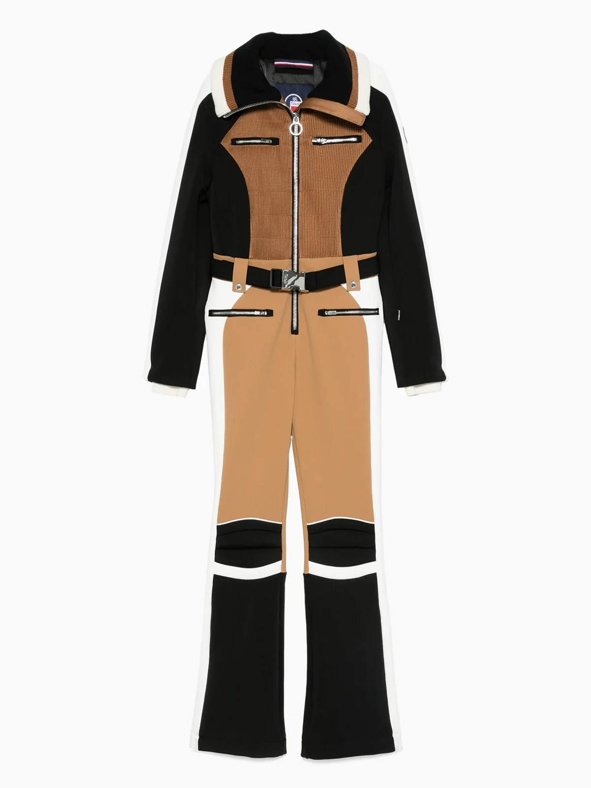 Jorket belted panelled ski suit