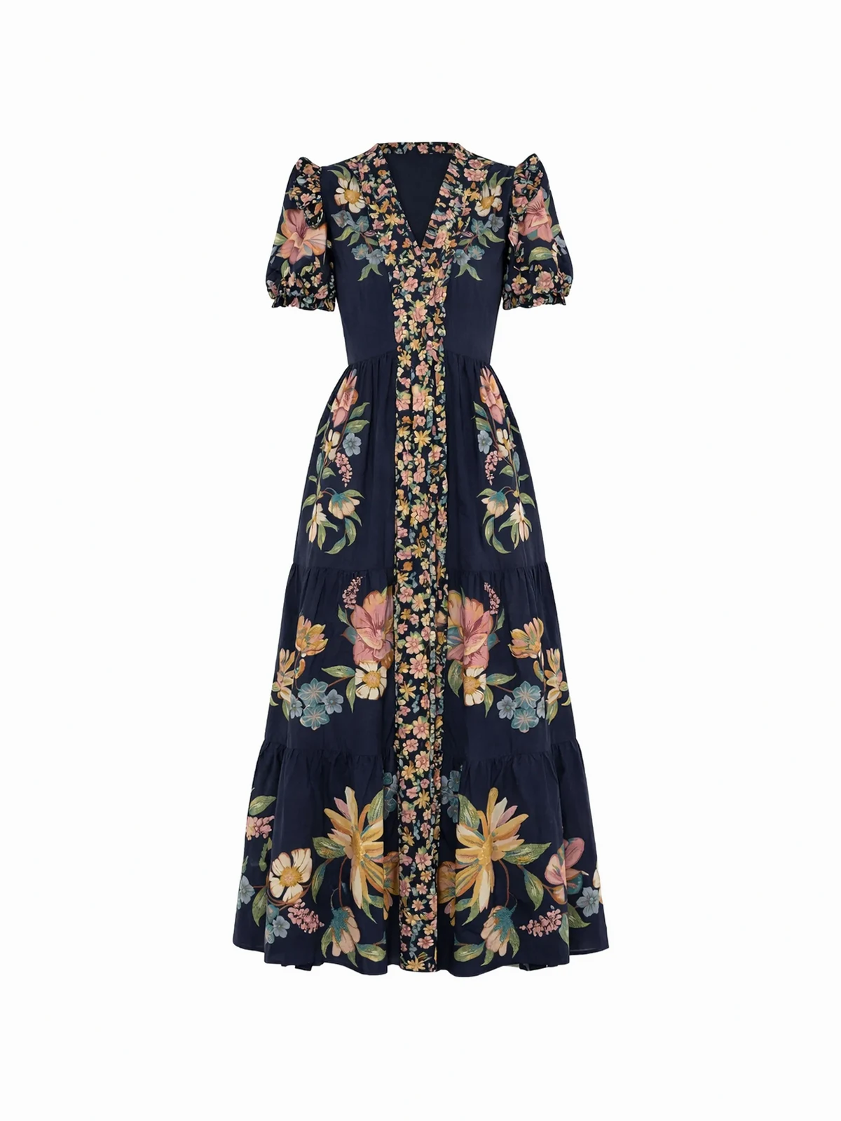 Maxikleid mit Blumen-Print