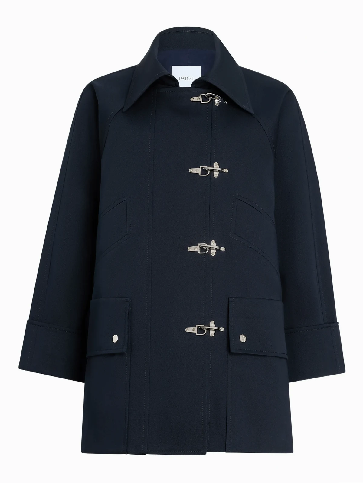 Oversized-Parka mit Knebelverschluss