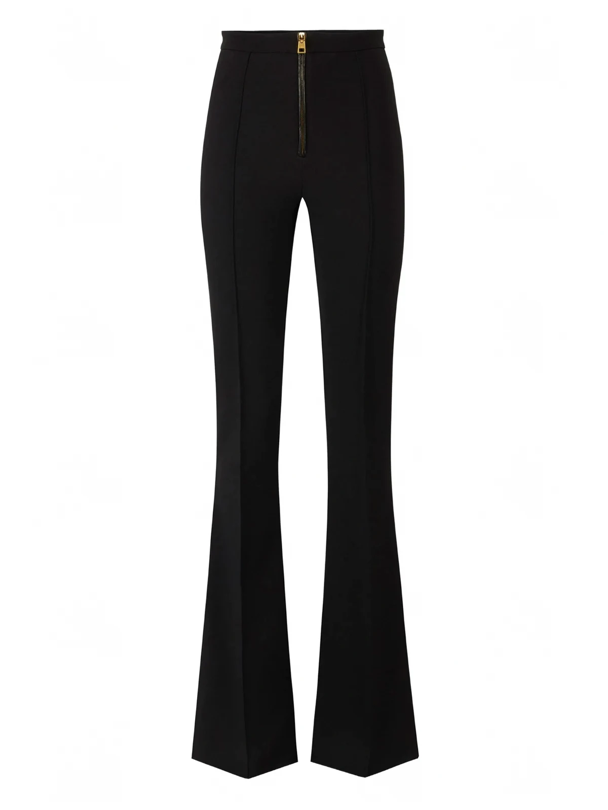 zip-front trousers