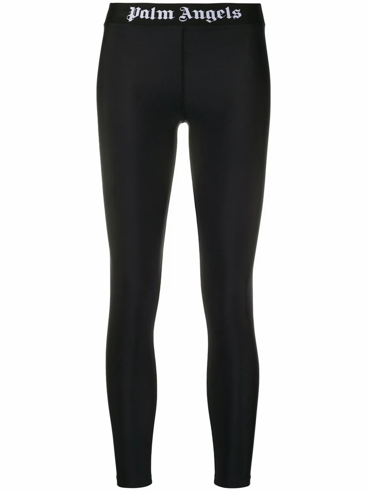Cropped-Leggings mit Logo-Bund