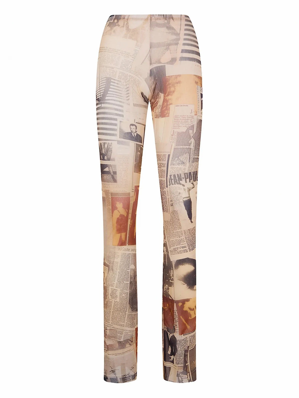 Leggings mit Zeitungs-Print