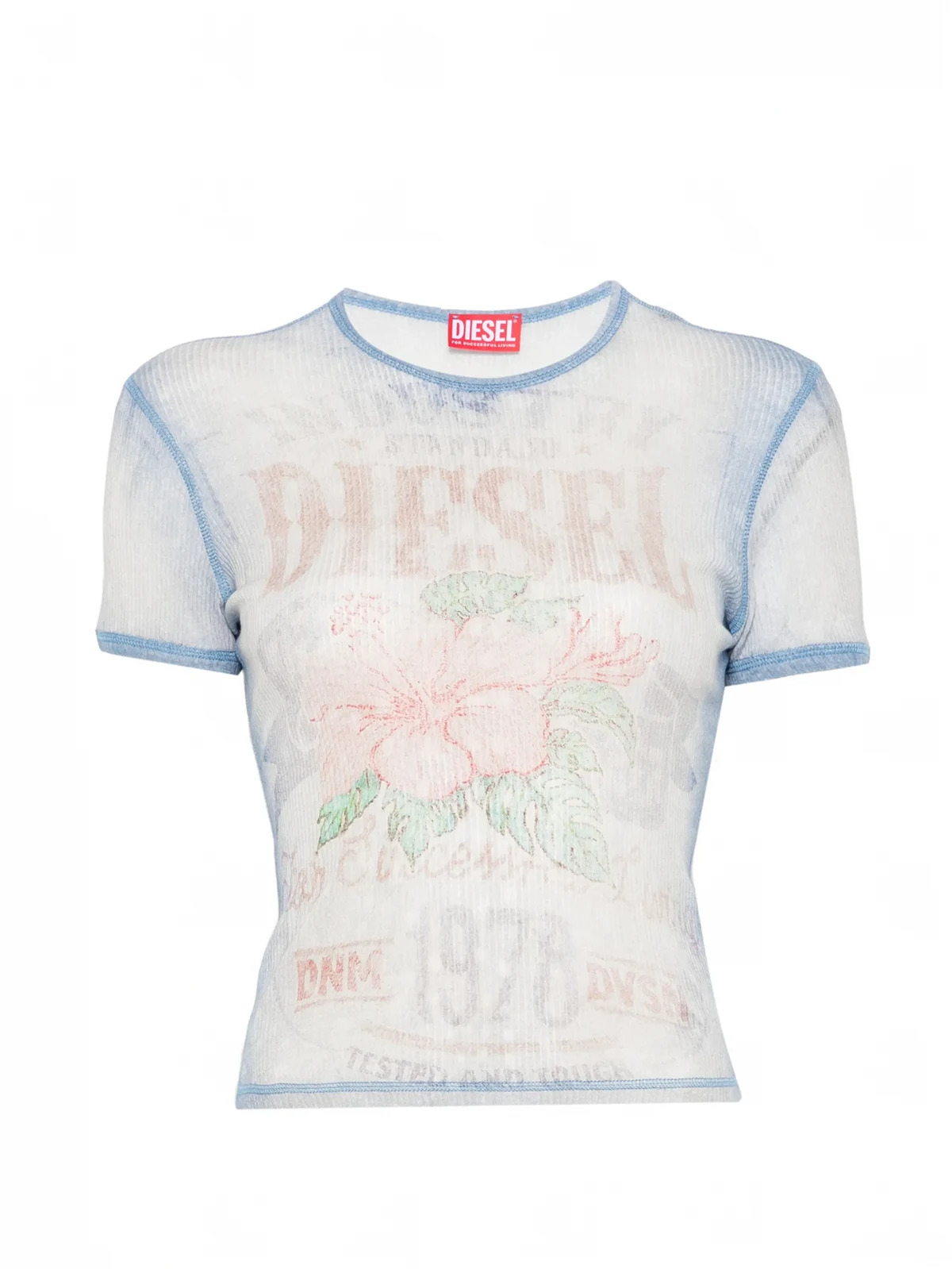 floral-print T-shirt