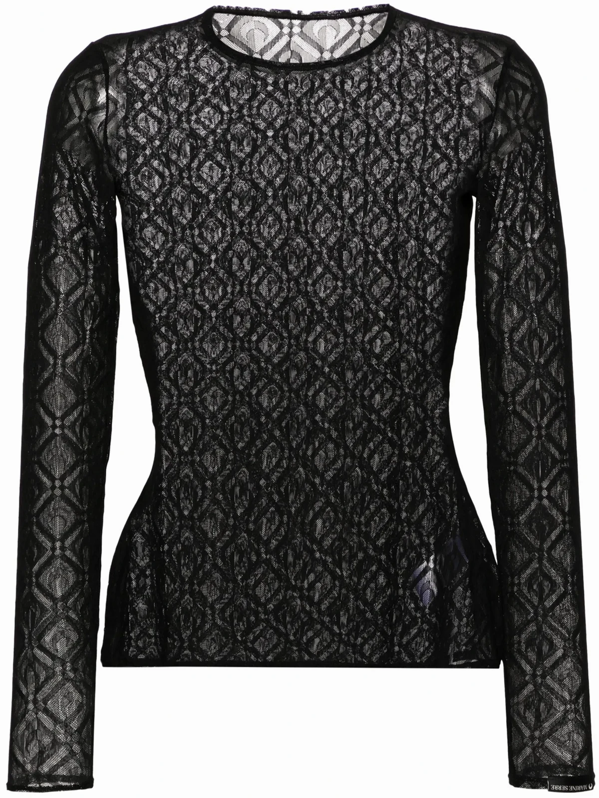 Moon Diamant T-Shirt aus Mesh