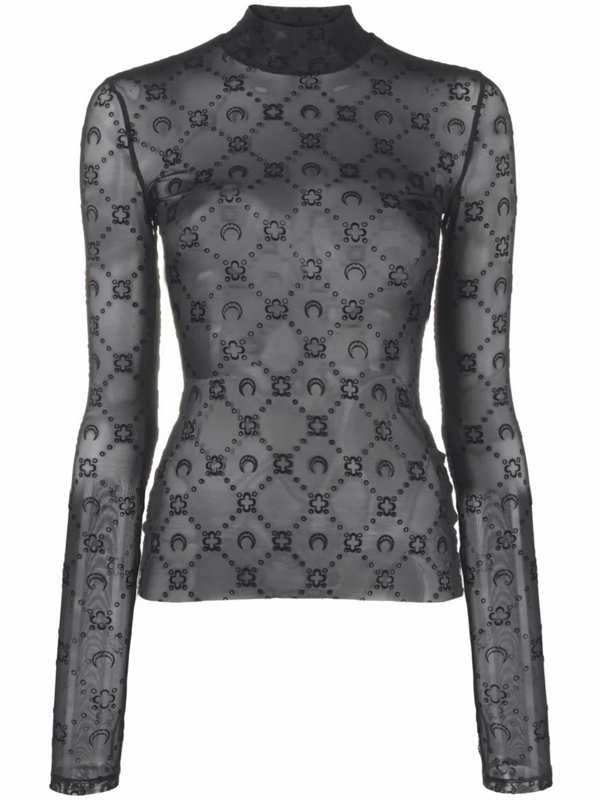 Netzoberteil mit Monogramm