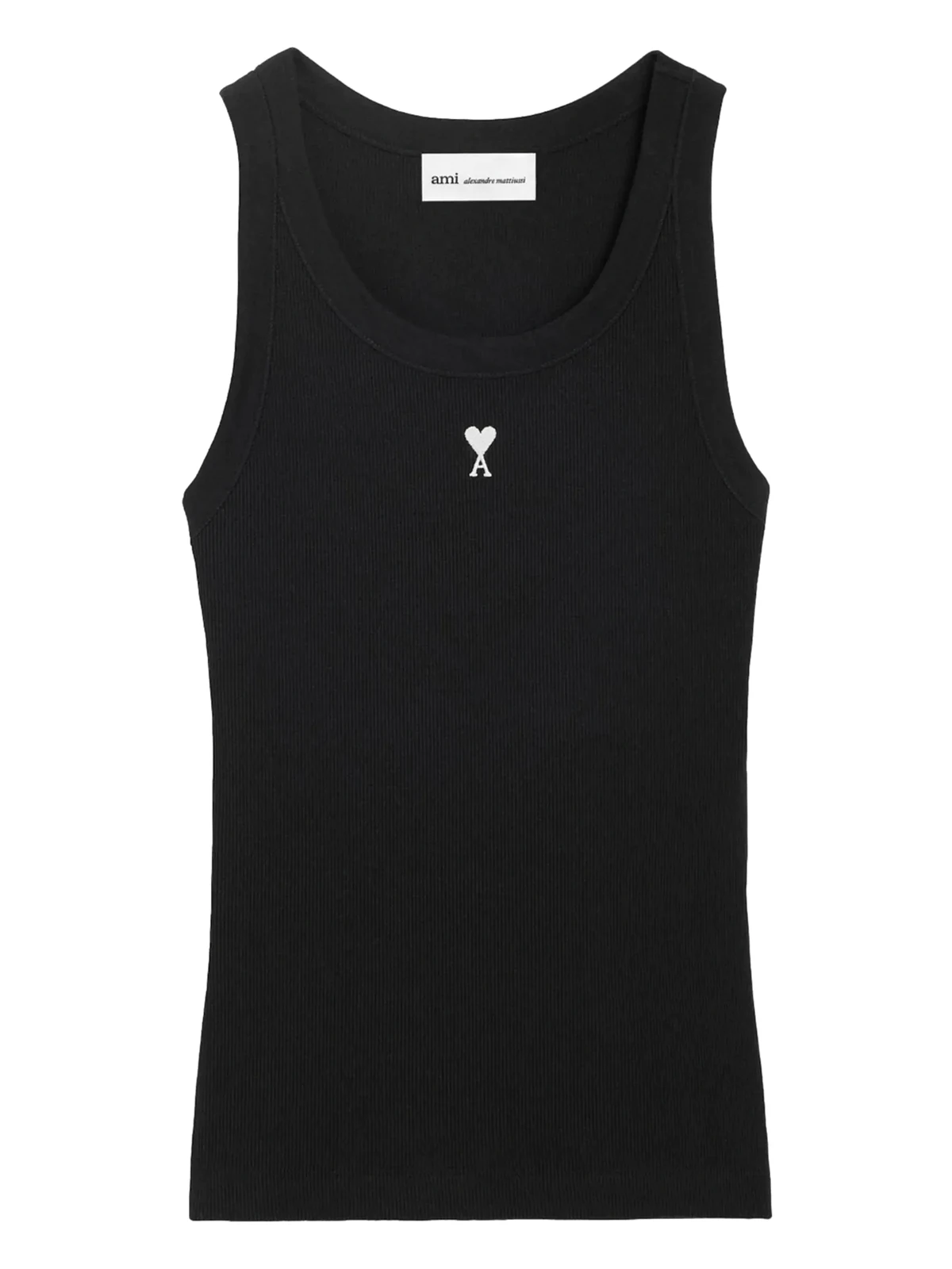Ami De Coeur embroidered ribbed tank top