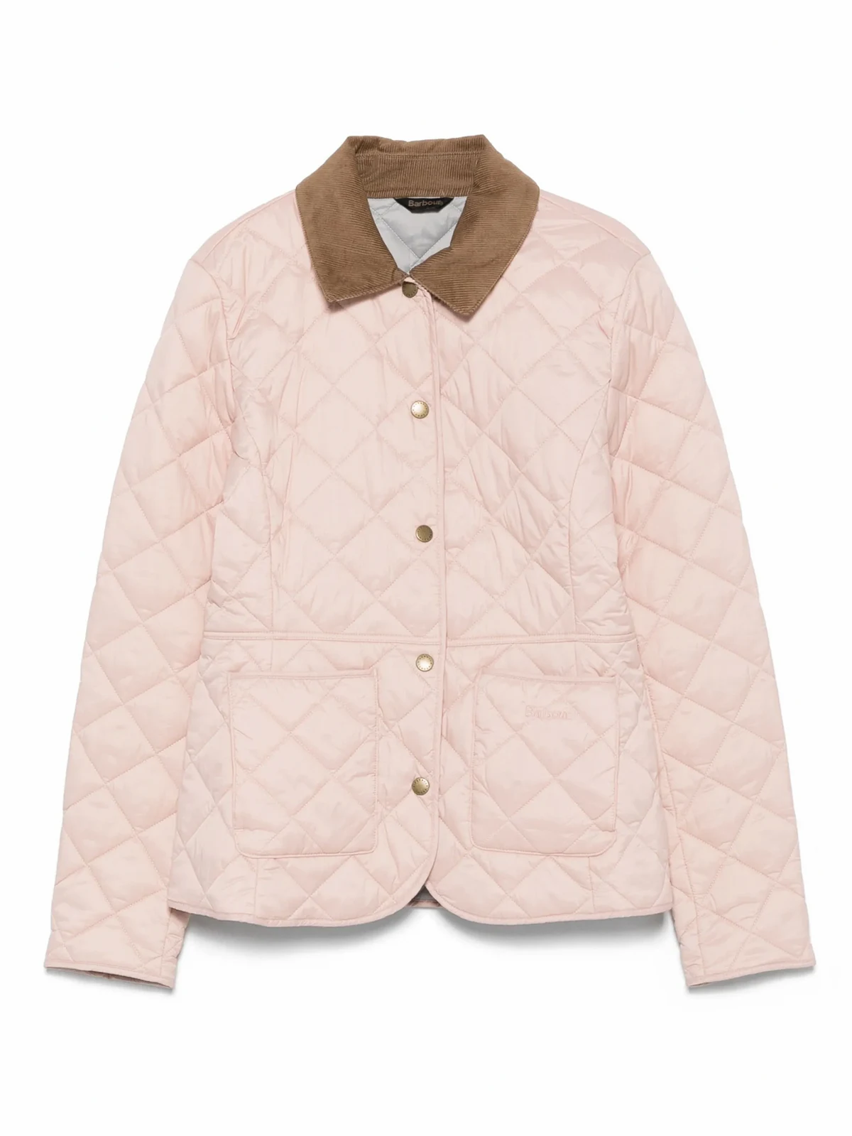 Deveron corduroy-collar quilted jacket