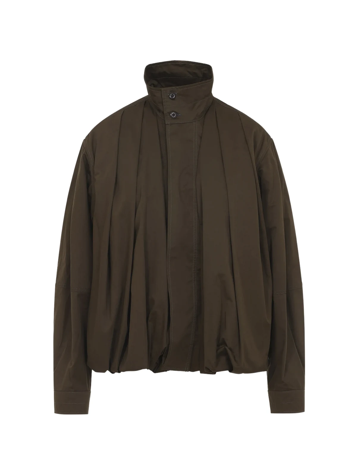 Geknöpfte Jacke mit Falten