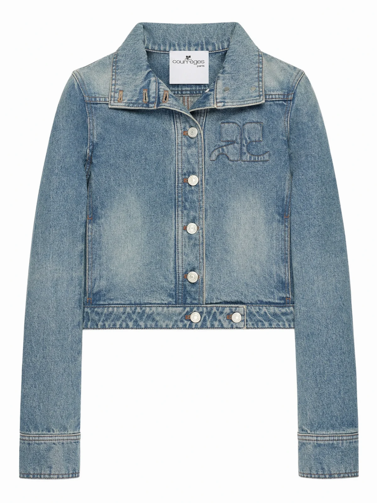 Reedition Jeansjacke mit Stickerei