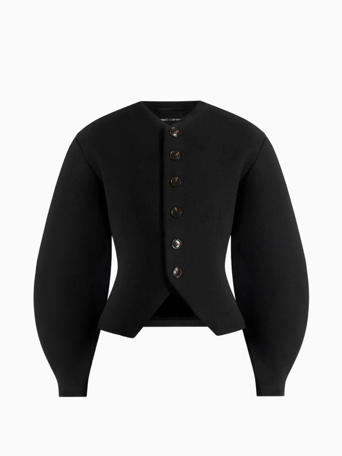 Aya Sanduhr-Jacke mit Ballonärmeln