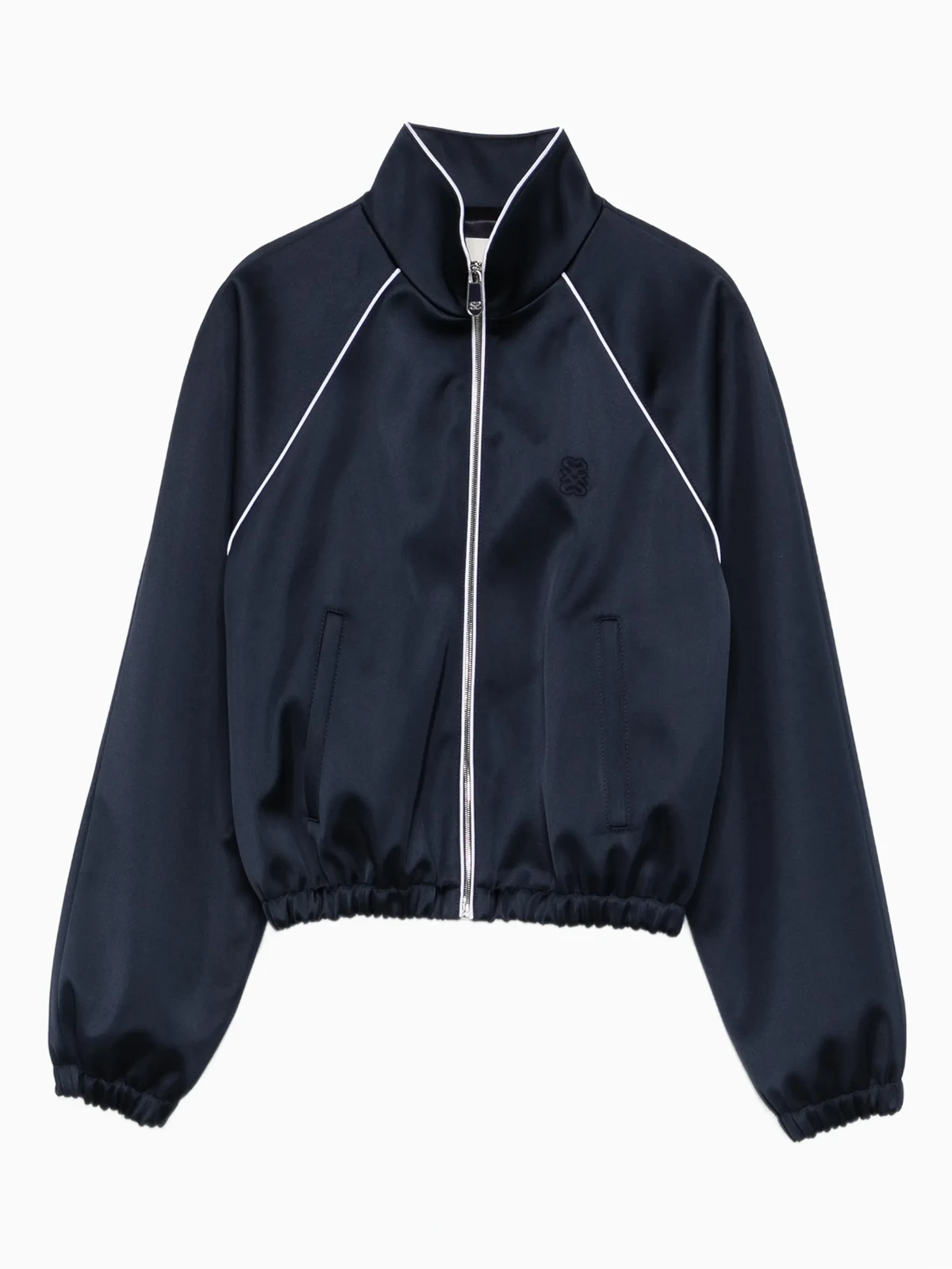 Reißverschlussjacke mit Paspeln