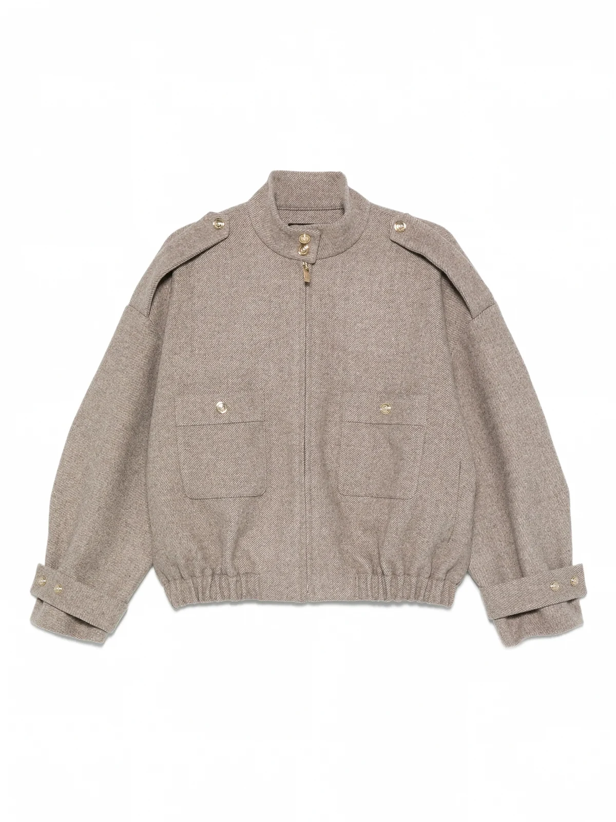 Bomberjacke mit Knopfdetail