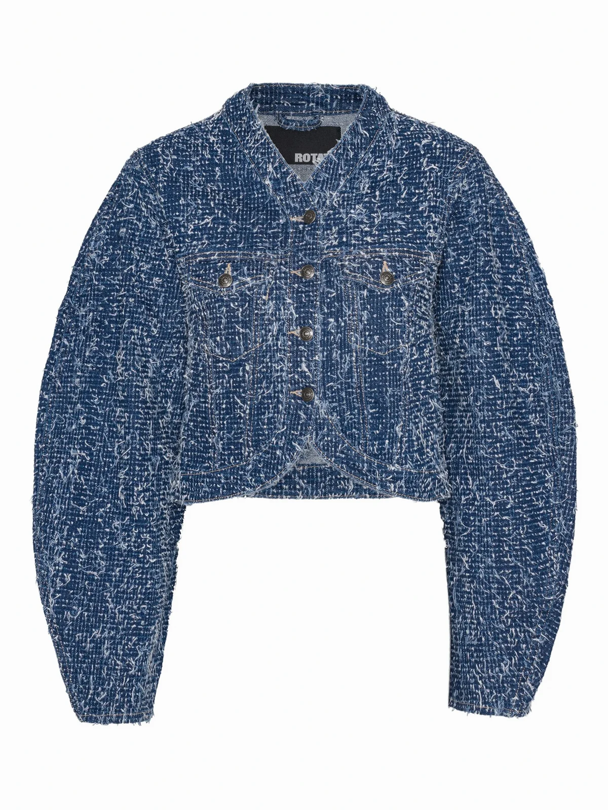 Jeansjacke mit langen Ärmeln