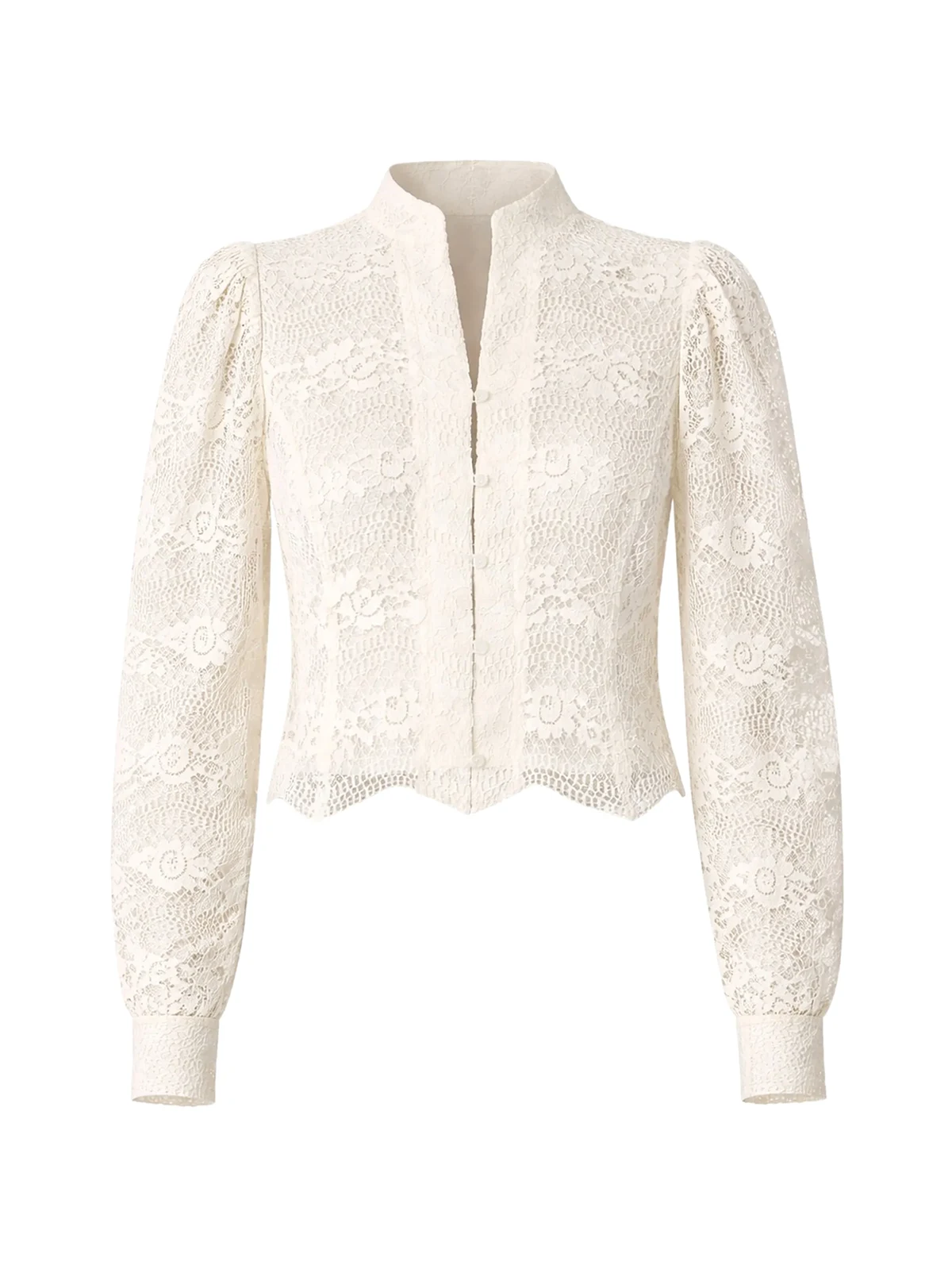 macramé-lace jacket