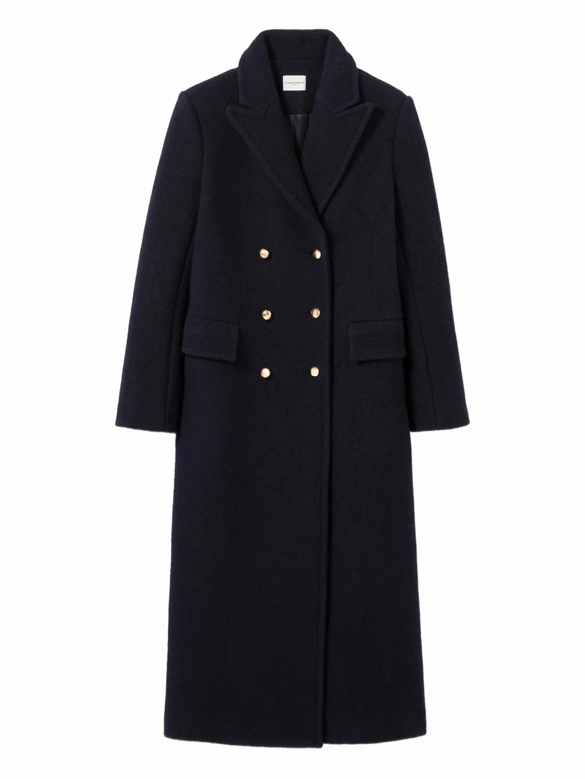 double-breasted wool coat