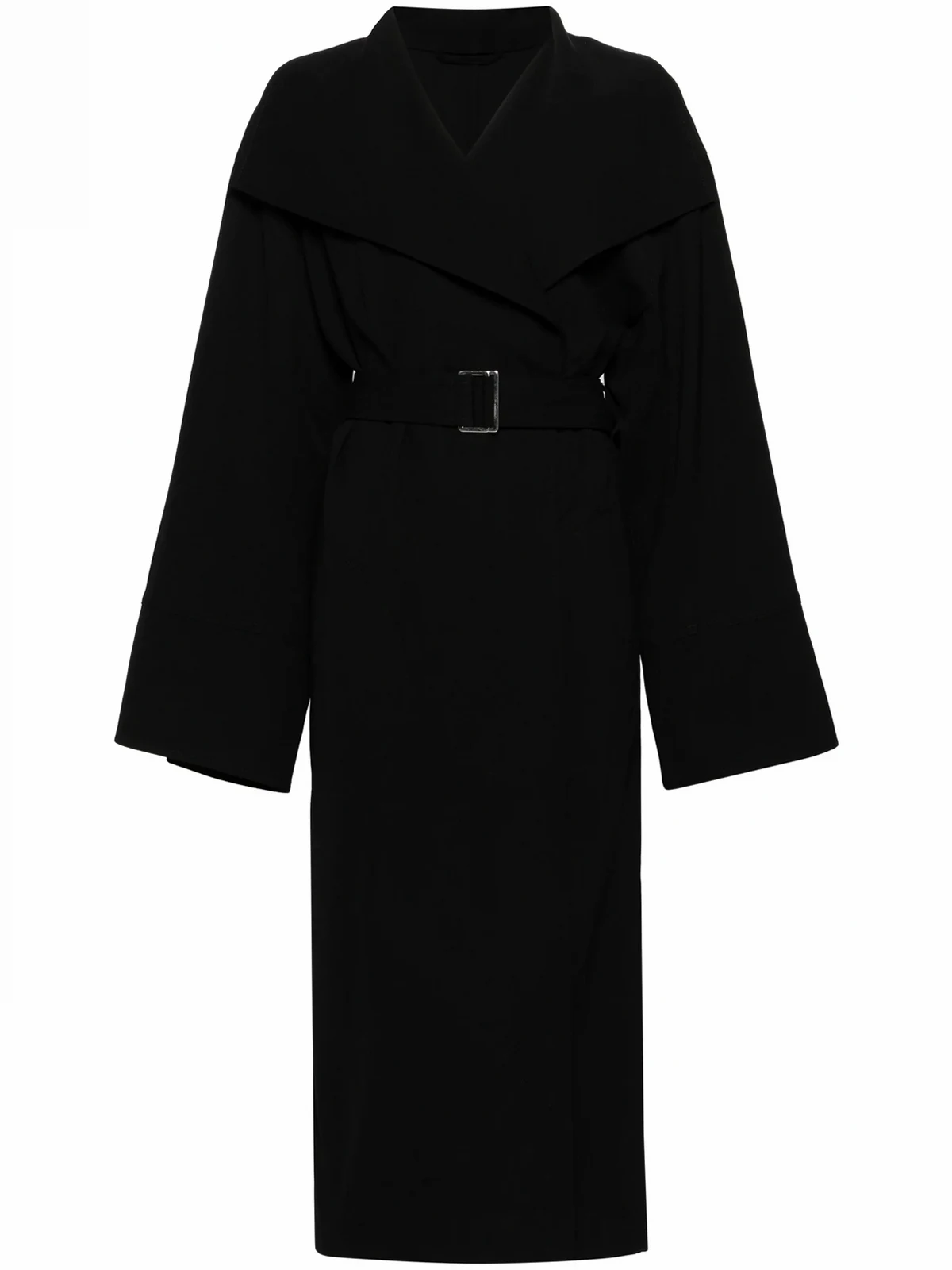 belted twill coat