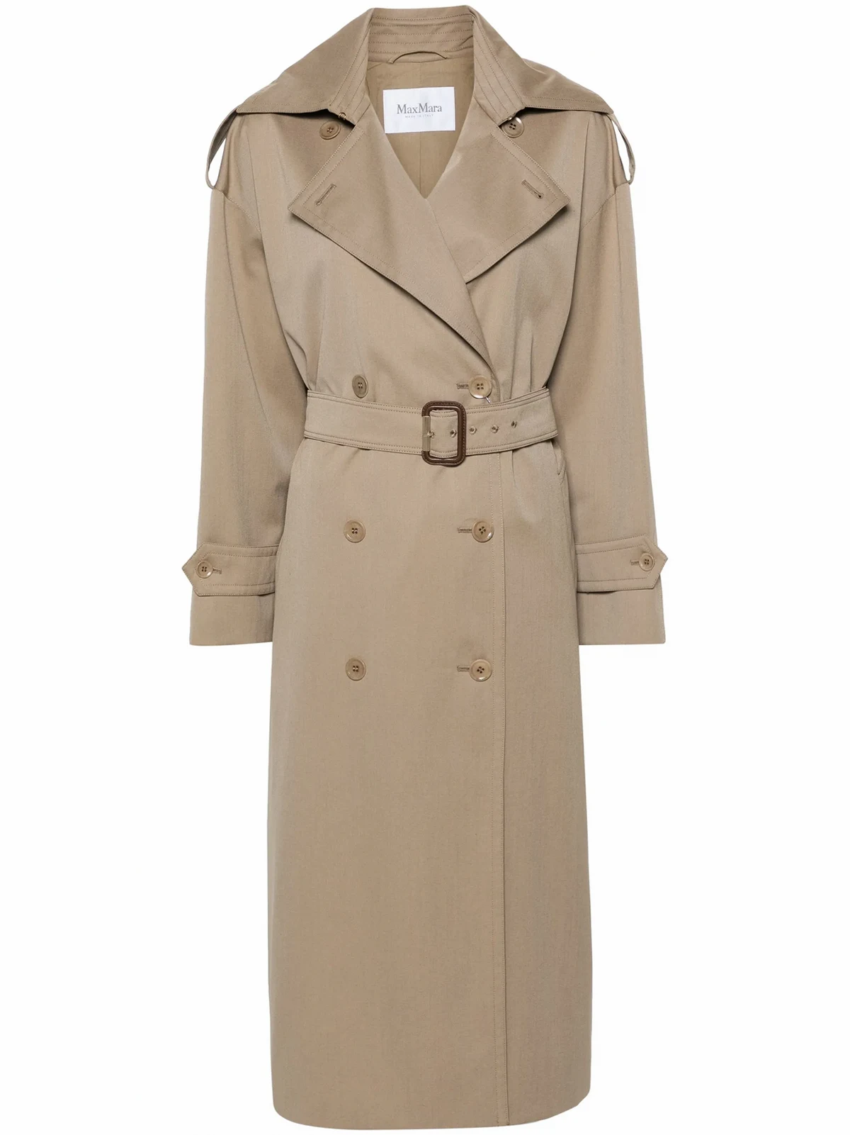 double-breasted trench coat