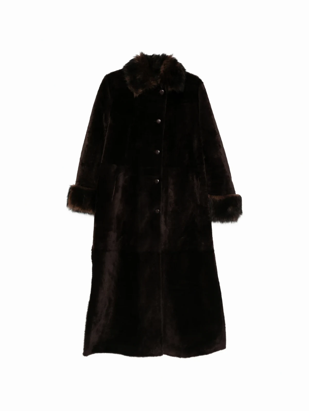 Enya buttoned collared coat