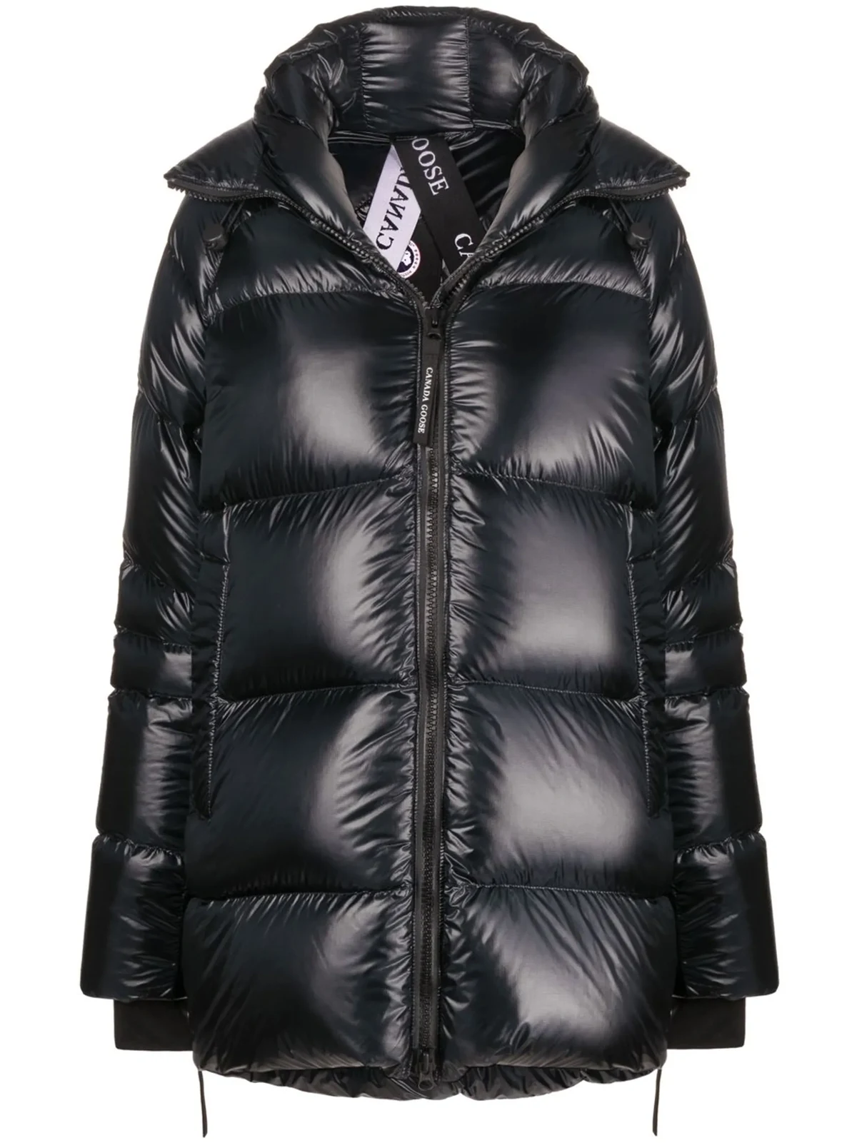 Gefütterte Jacke mit Logo-Patch