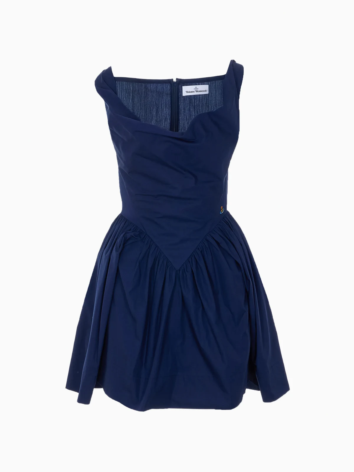 orb embroidered mini dress