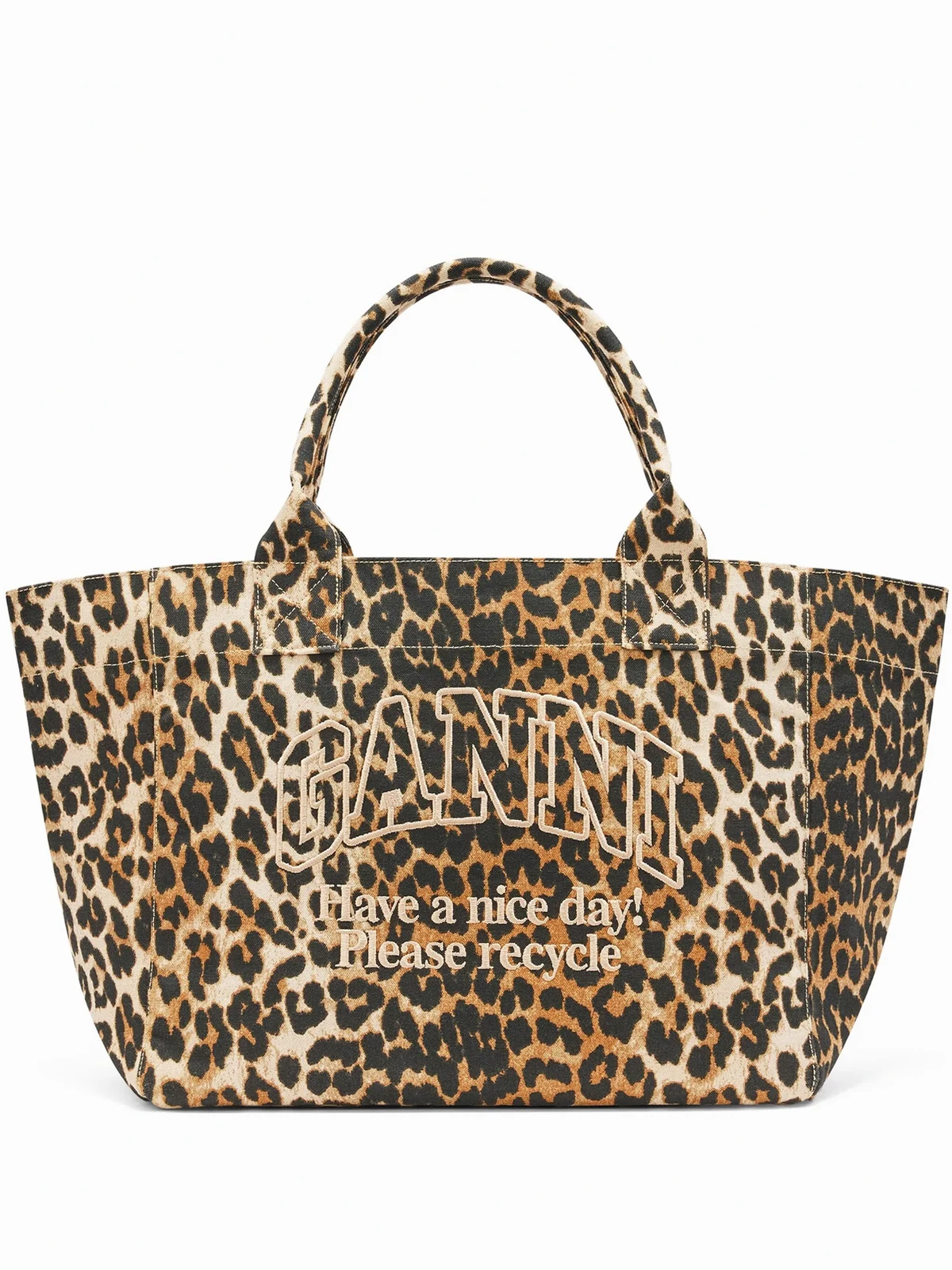 Tote Bag mit Leoparden-Print