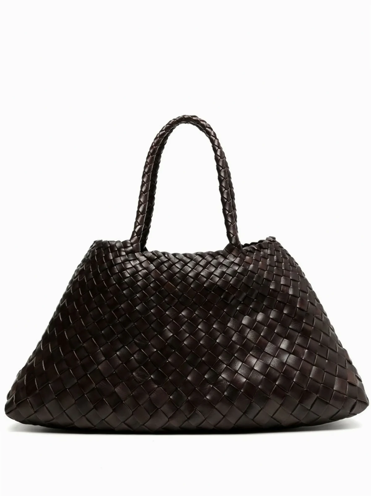 Santa Croce braided woven clutch bag