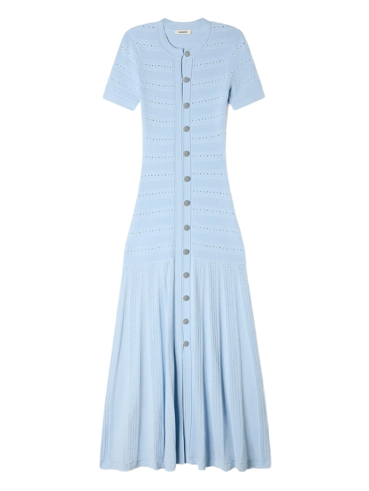 Strickkleid mit Knöpfen