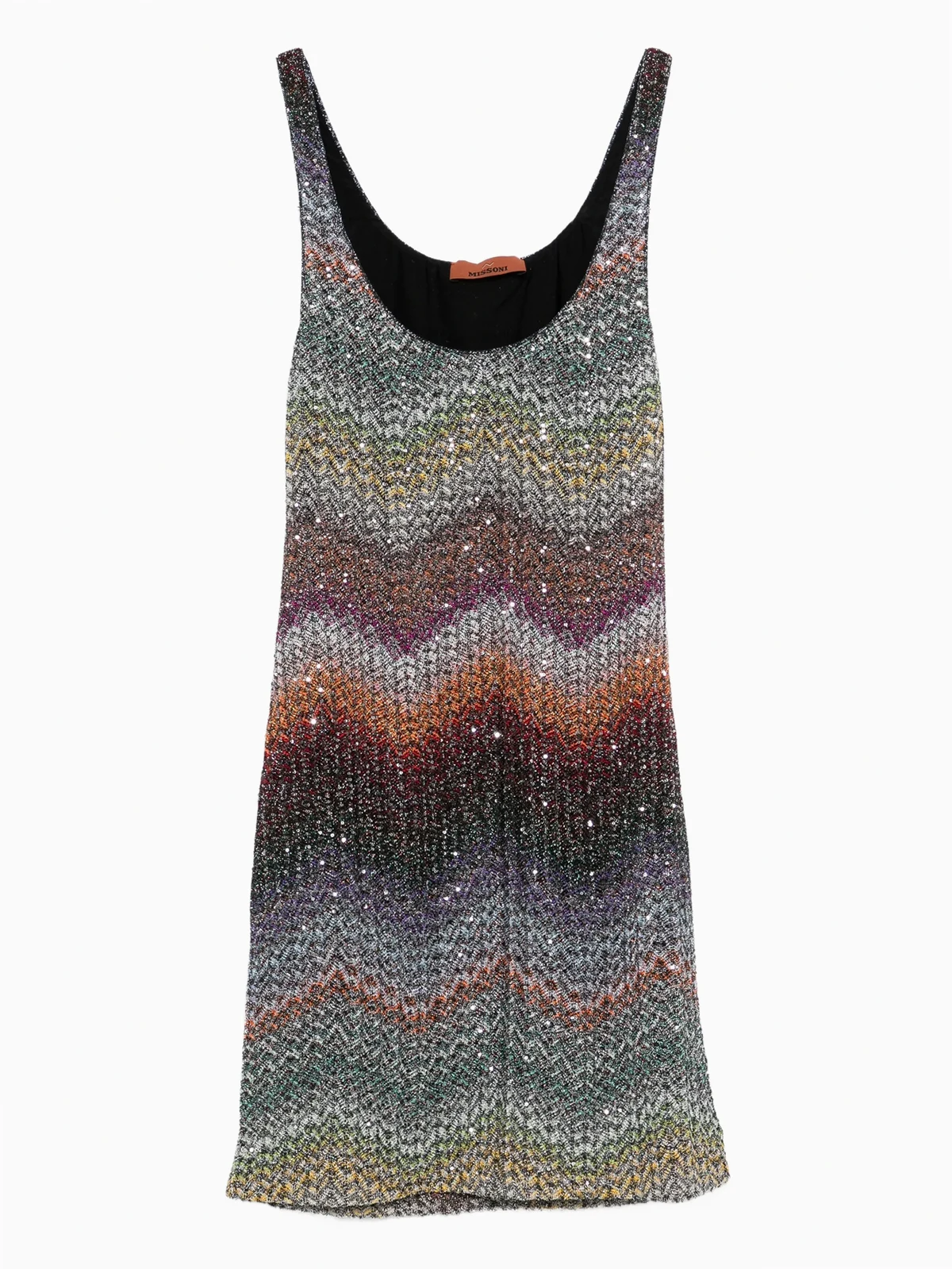 scoop-neck mini dress