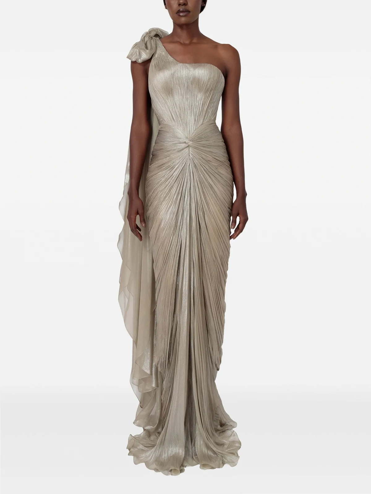 Lissa One-Shoulder-Maxikleid mit Schleife