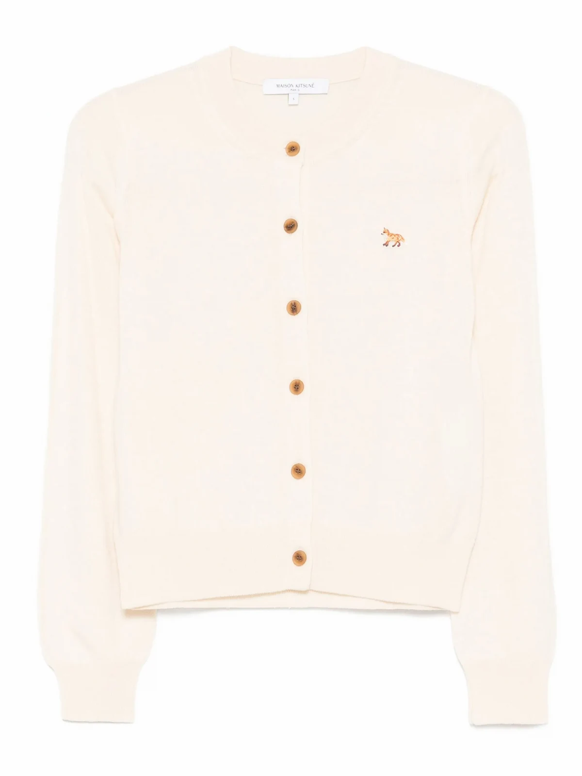 Geknöpfter Cardigan mit Fuchs-Stickerei