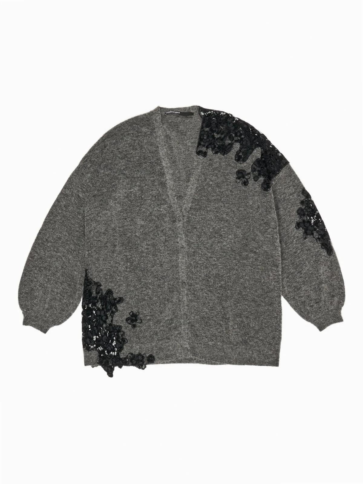 Cardigan mit Spitzendetail