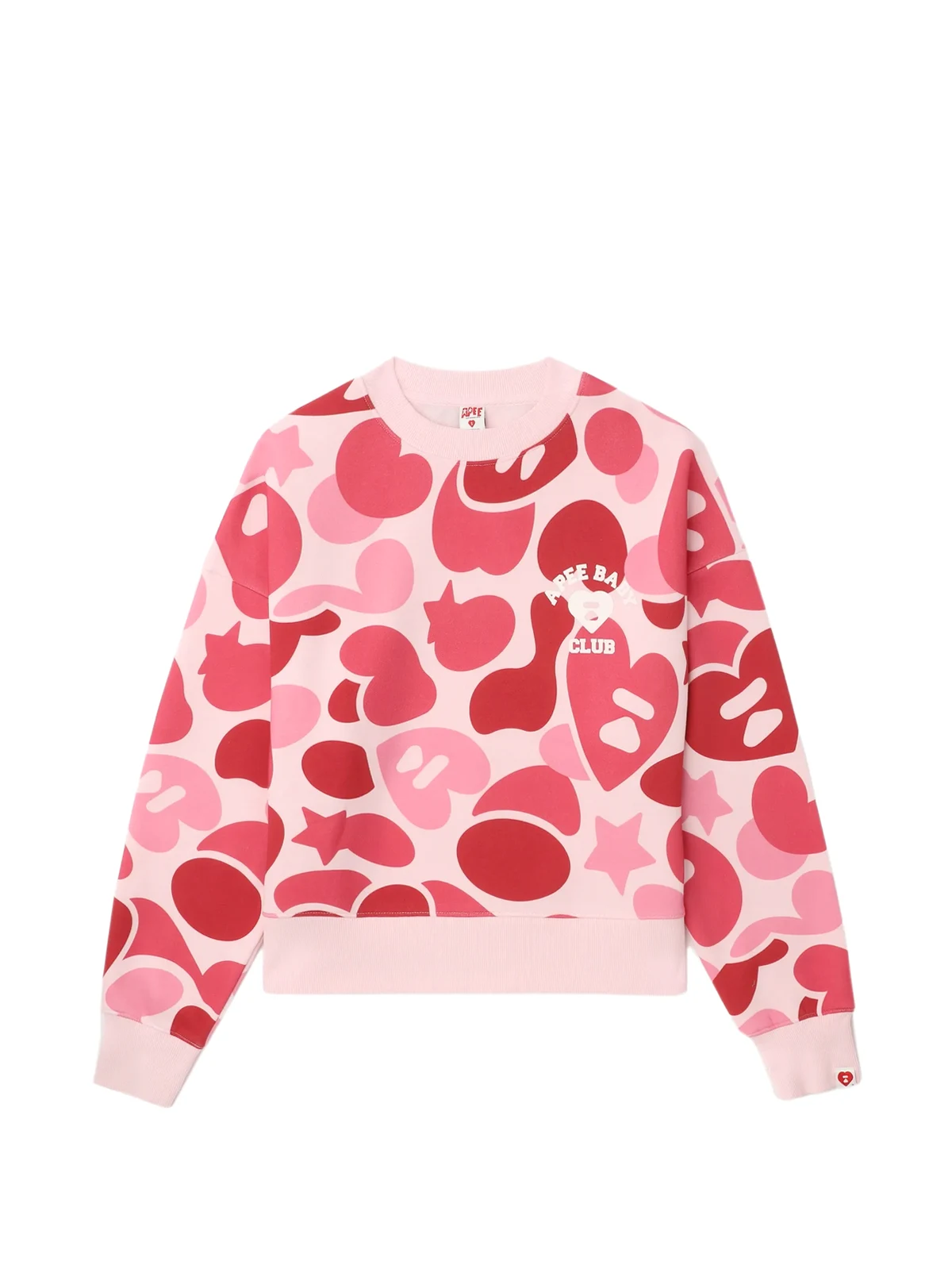 heart pattern logo sweater