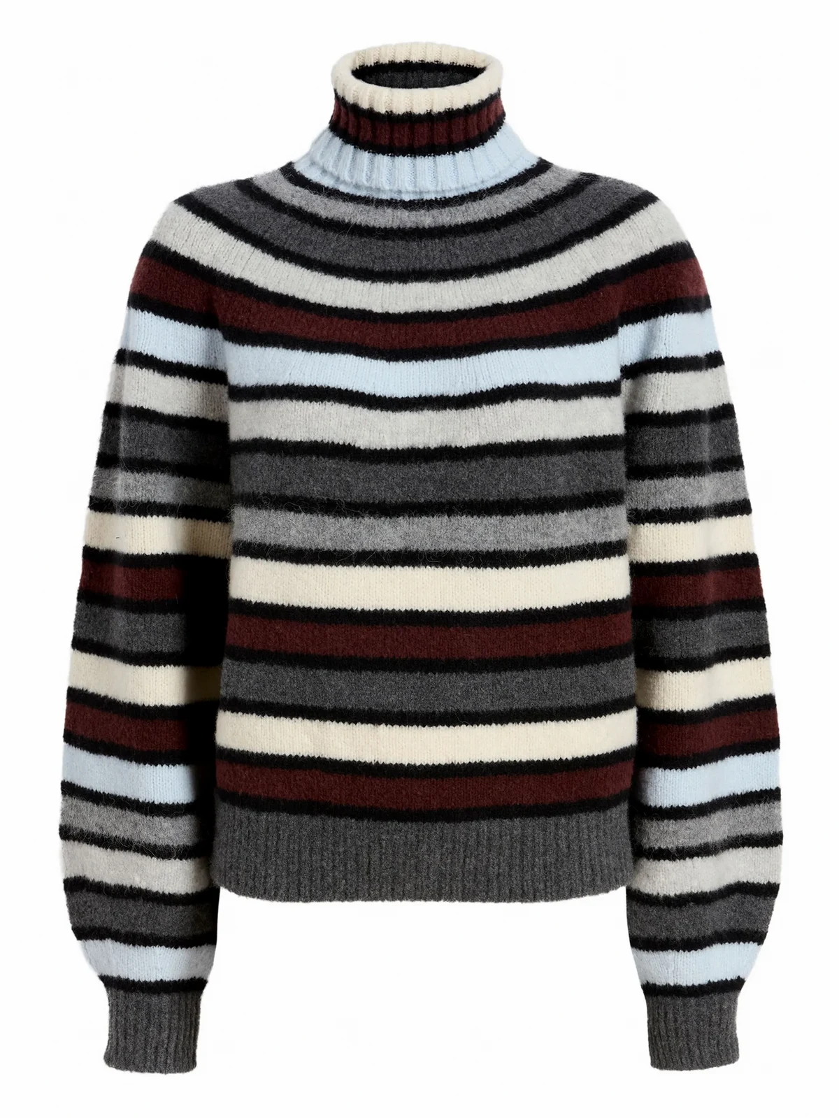 Gestreifter Danea Rollkragenpullover