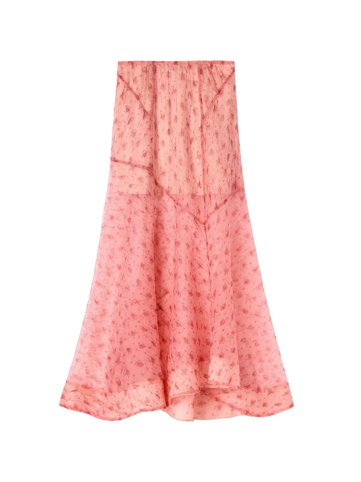 floral-print maxi skirt