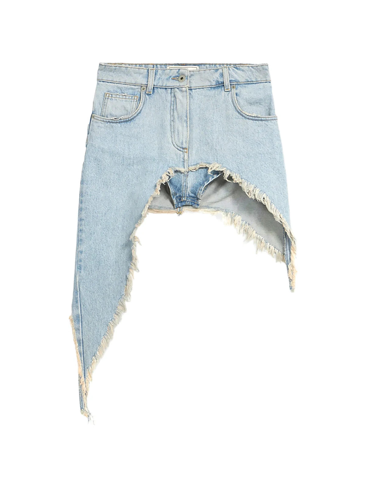 Asymmetrischer Jeansrock