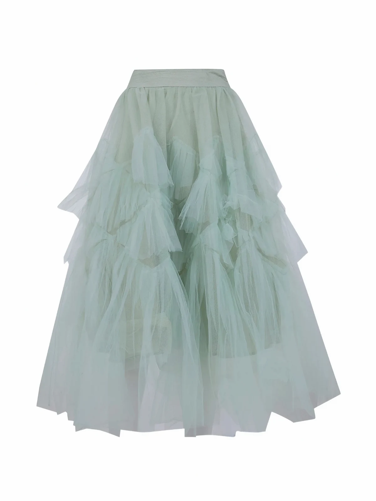 Midirock mit Rüschen