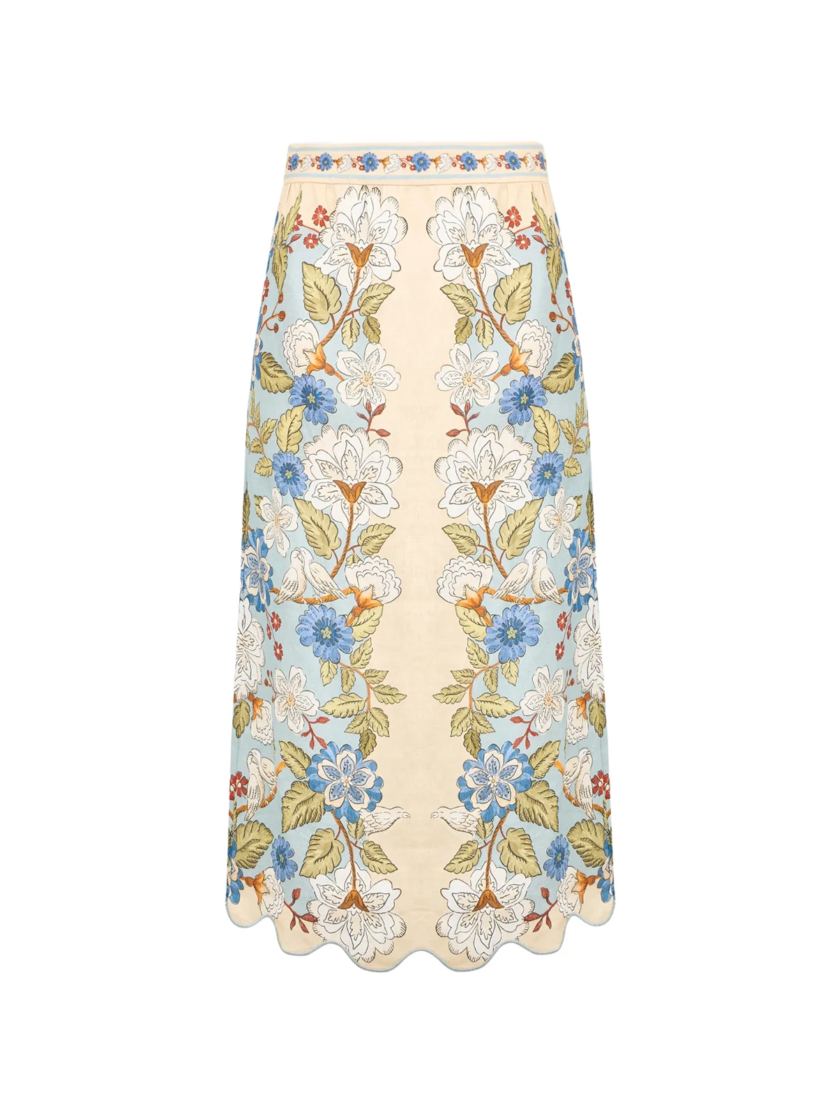 Midirock mit Blumenmuster