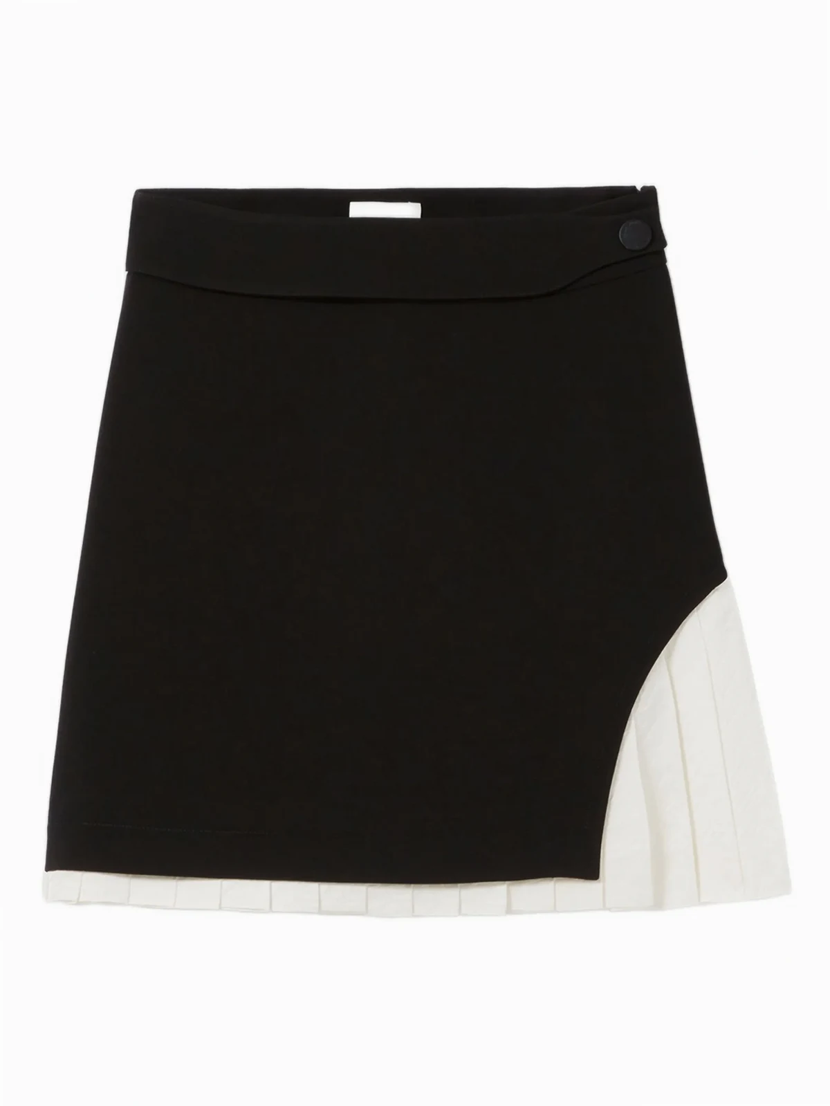 pleated-panel mini skirt