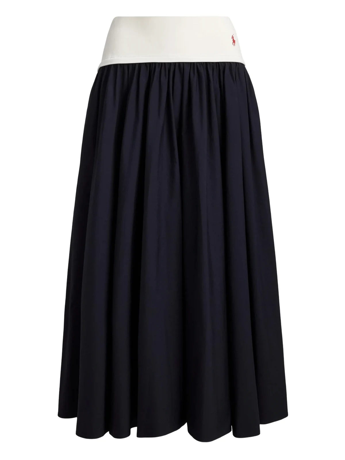 Maxirock mit Kontrastbund