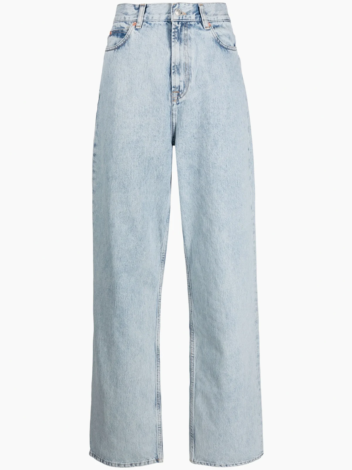 Tief sitzende Straight-Leg-Jeans