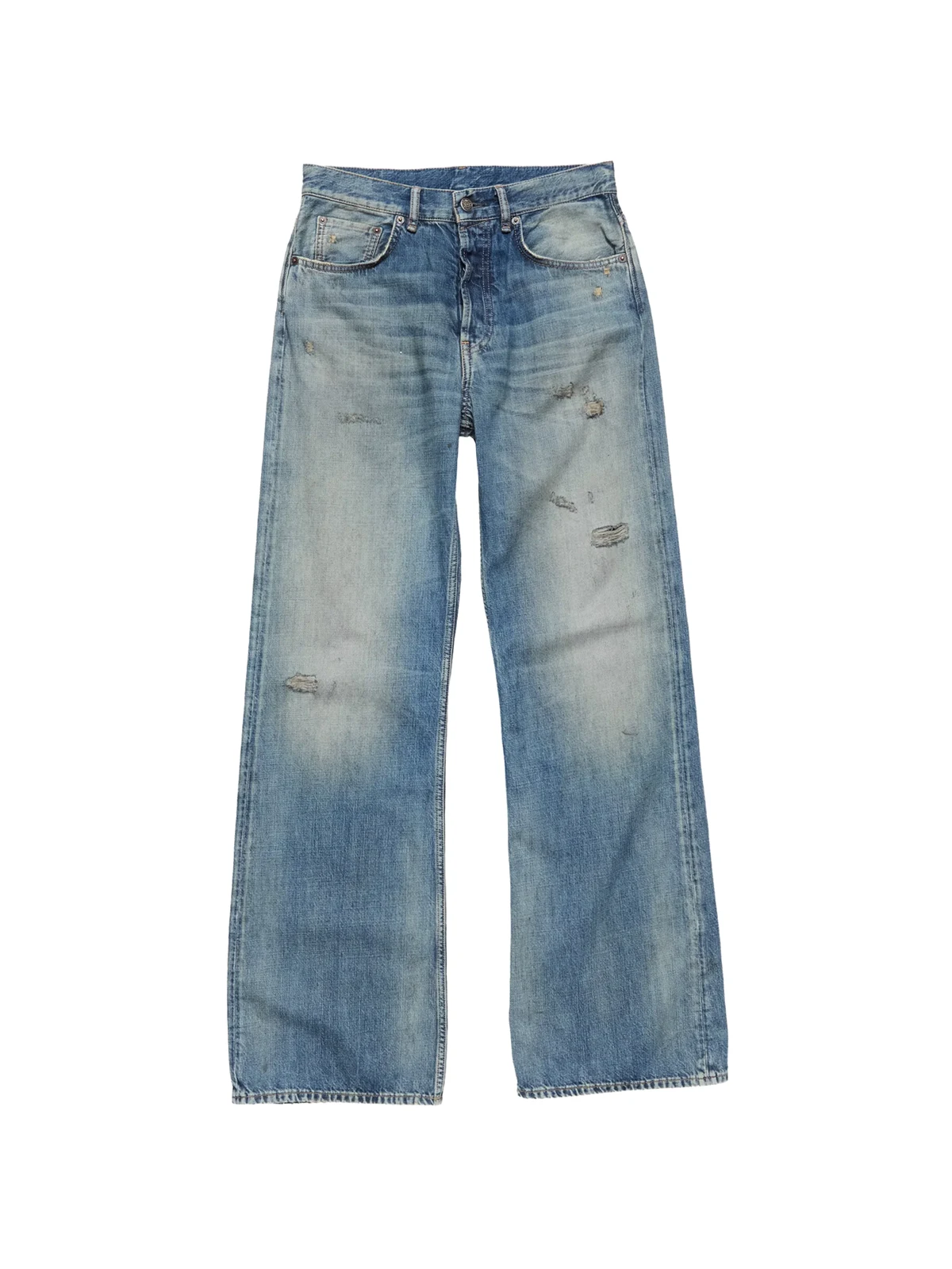 distressed-details jeans