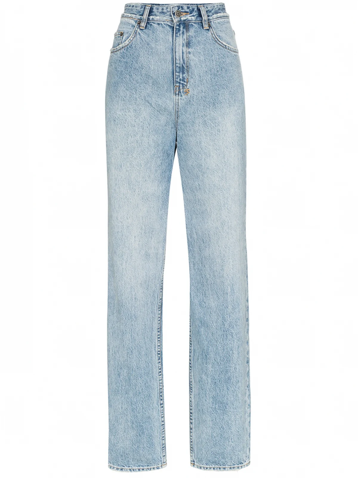 playback high-waisted straight leg jeans