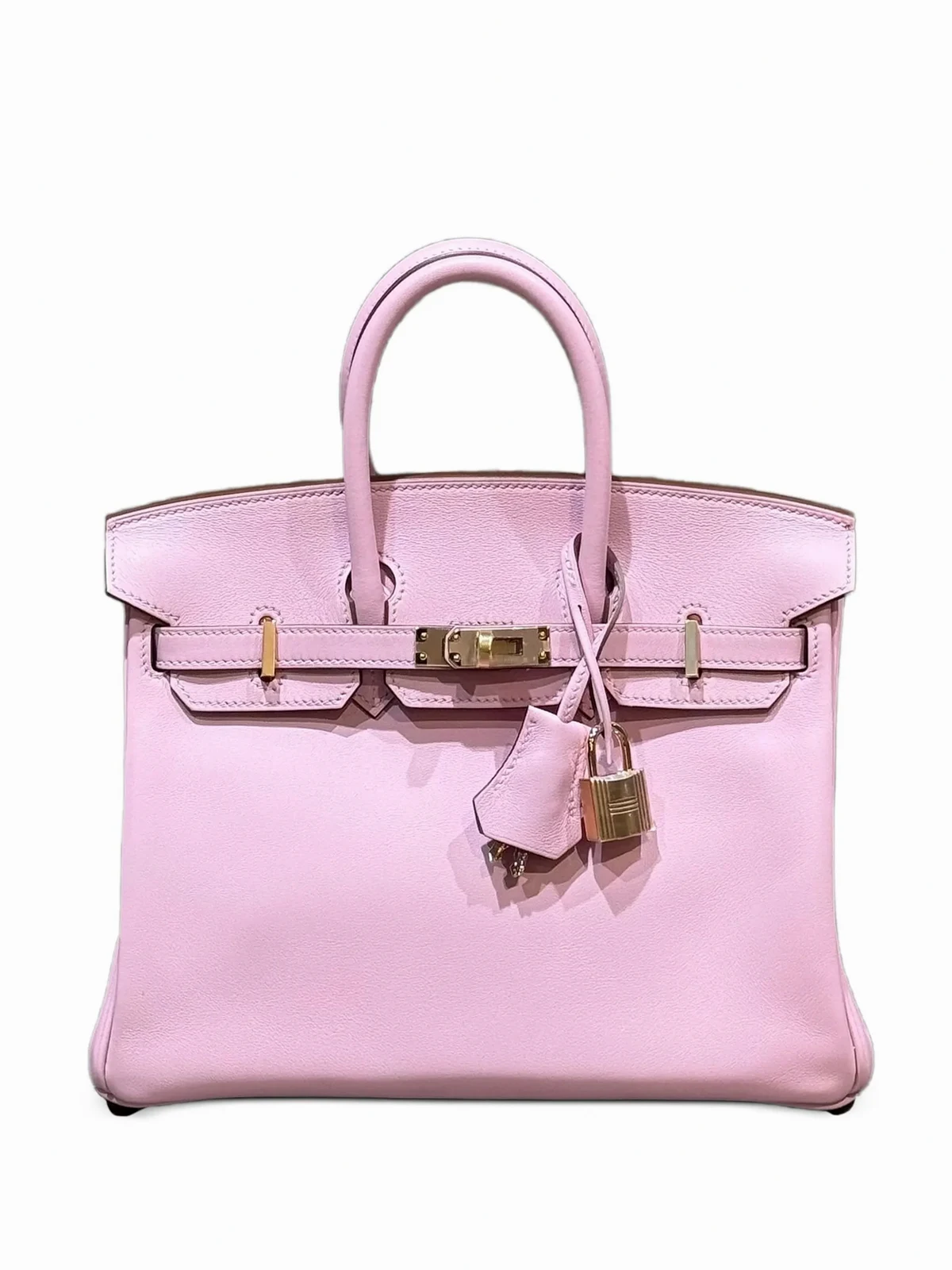 2022 Birkin 25 Swift rose gold-hardware tote bag