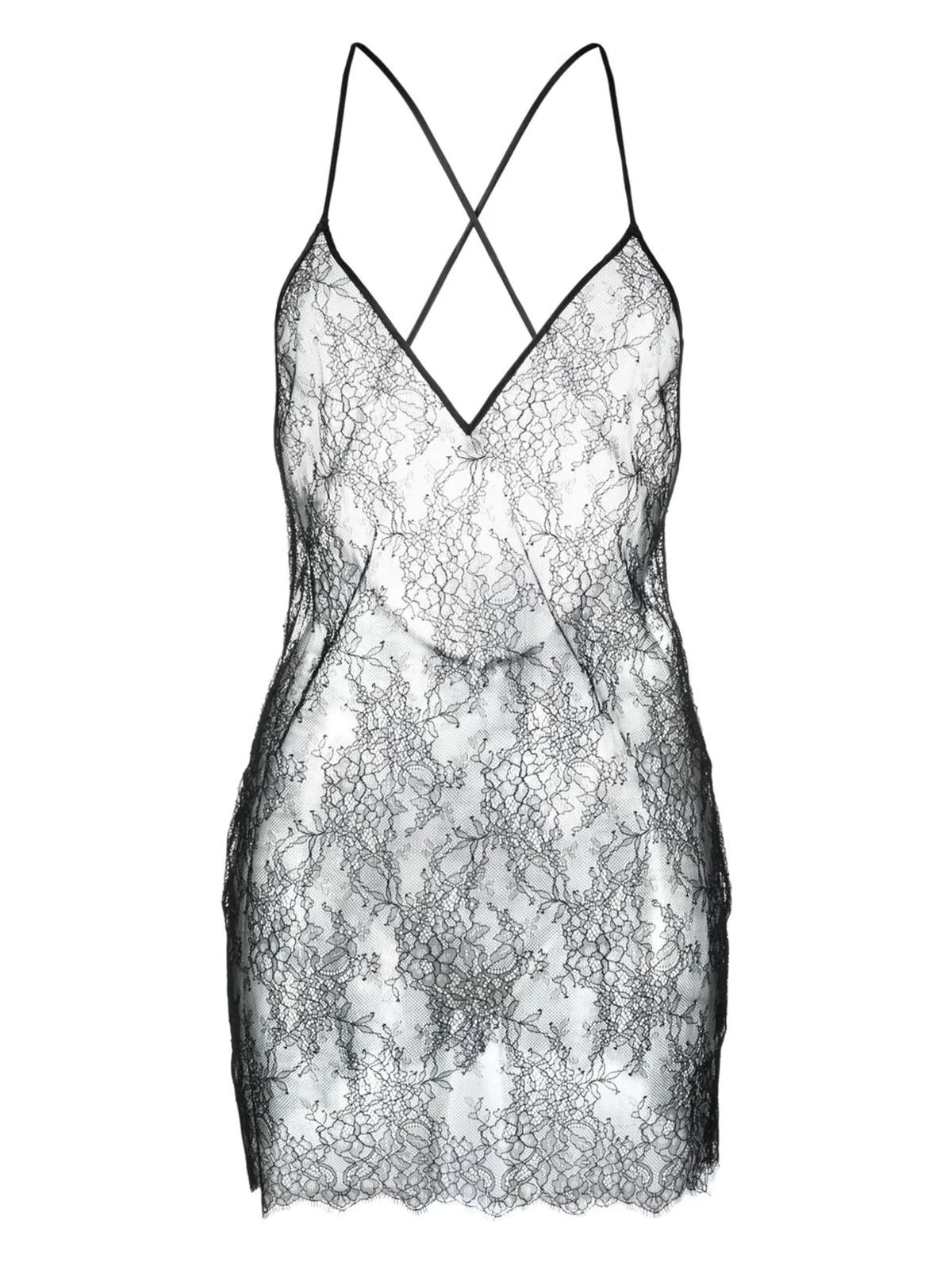 Rendez-Vous floral-lace short dress