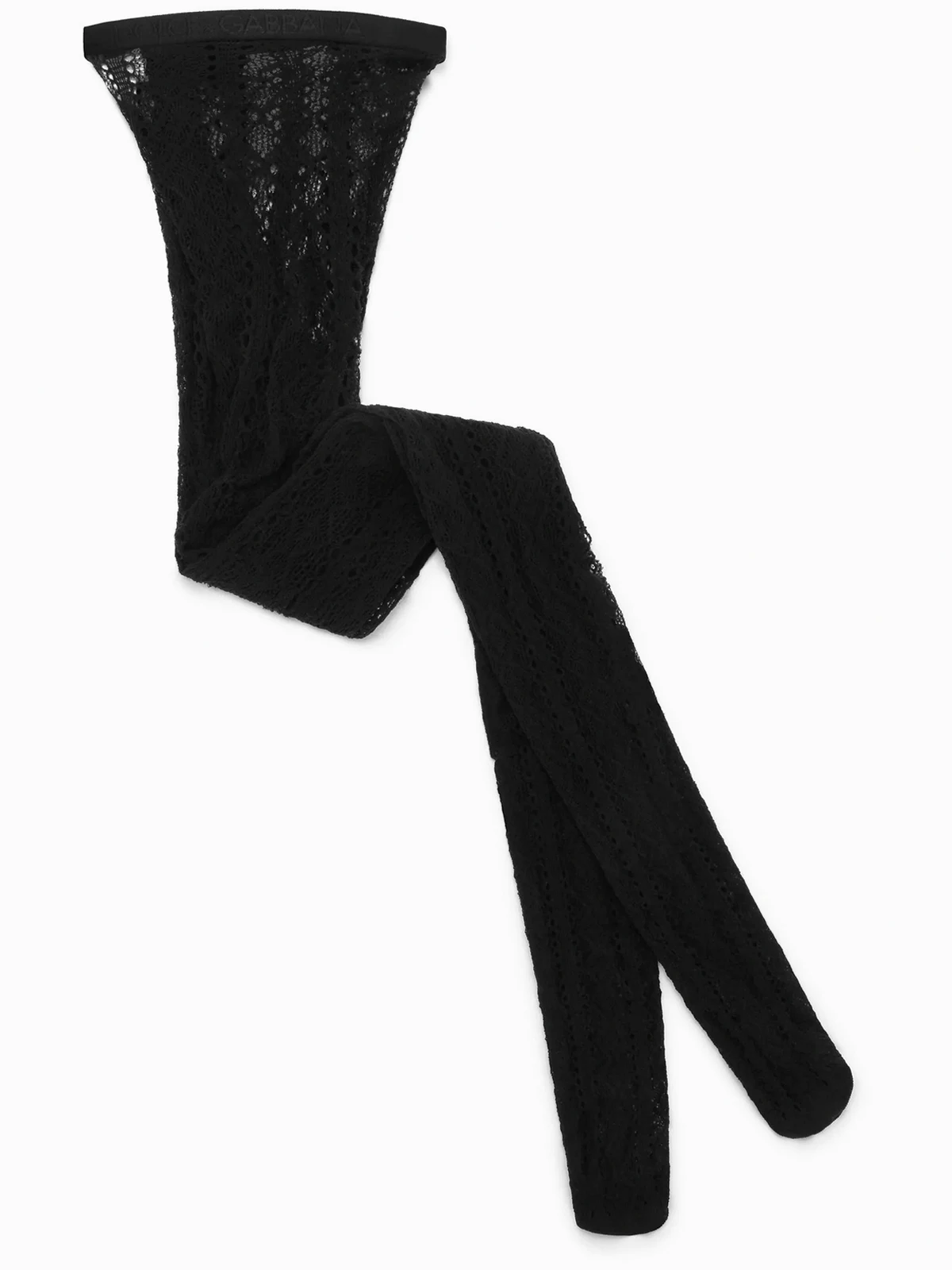 Openwork cotton tights