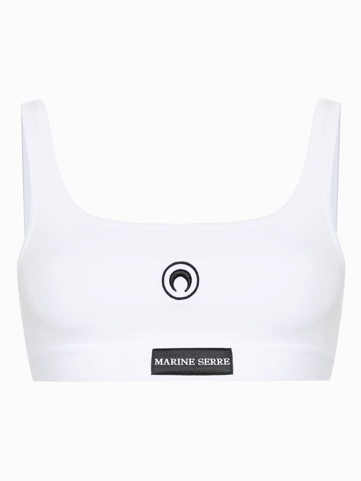 Crescent Moon-embroidered bra