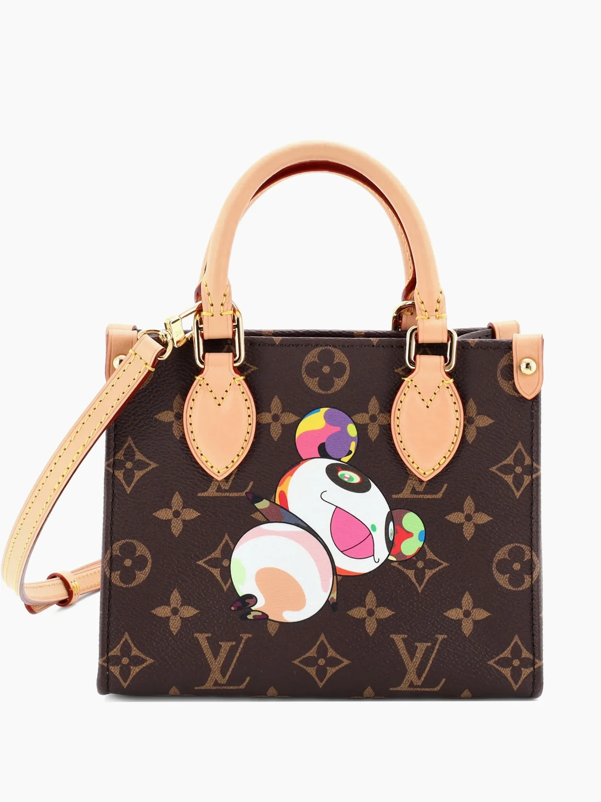 x Takashi Murakami On The Go Tote Limited Edition Monogram Panda BB Schultertasche