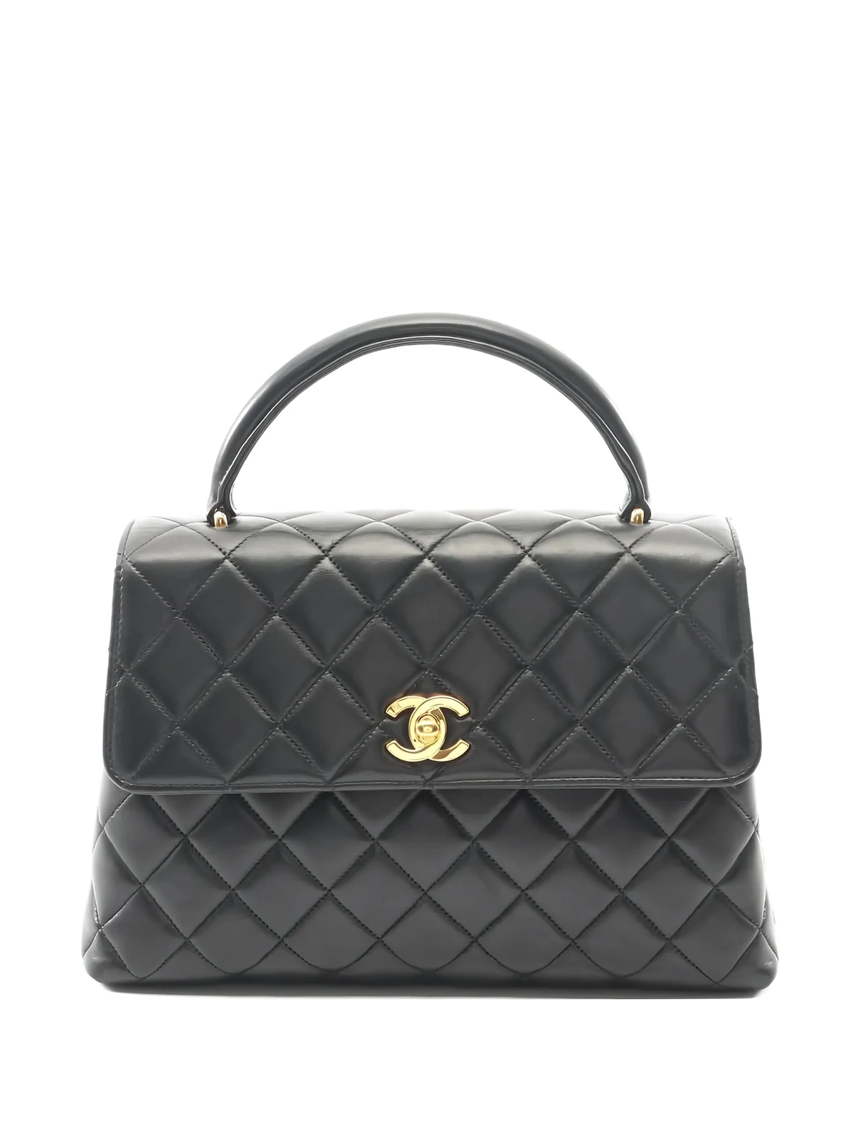 1996-1997 gesteppte Satchel-Tasche mit Henkel